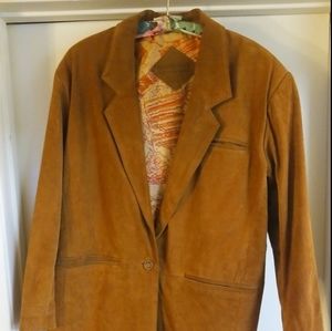 Authentic Vintage Atlantic Beach Leather Coat Size